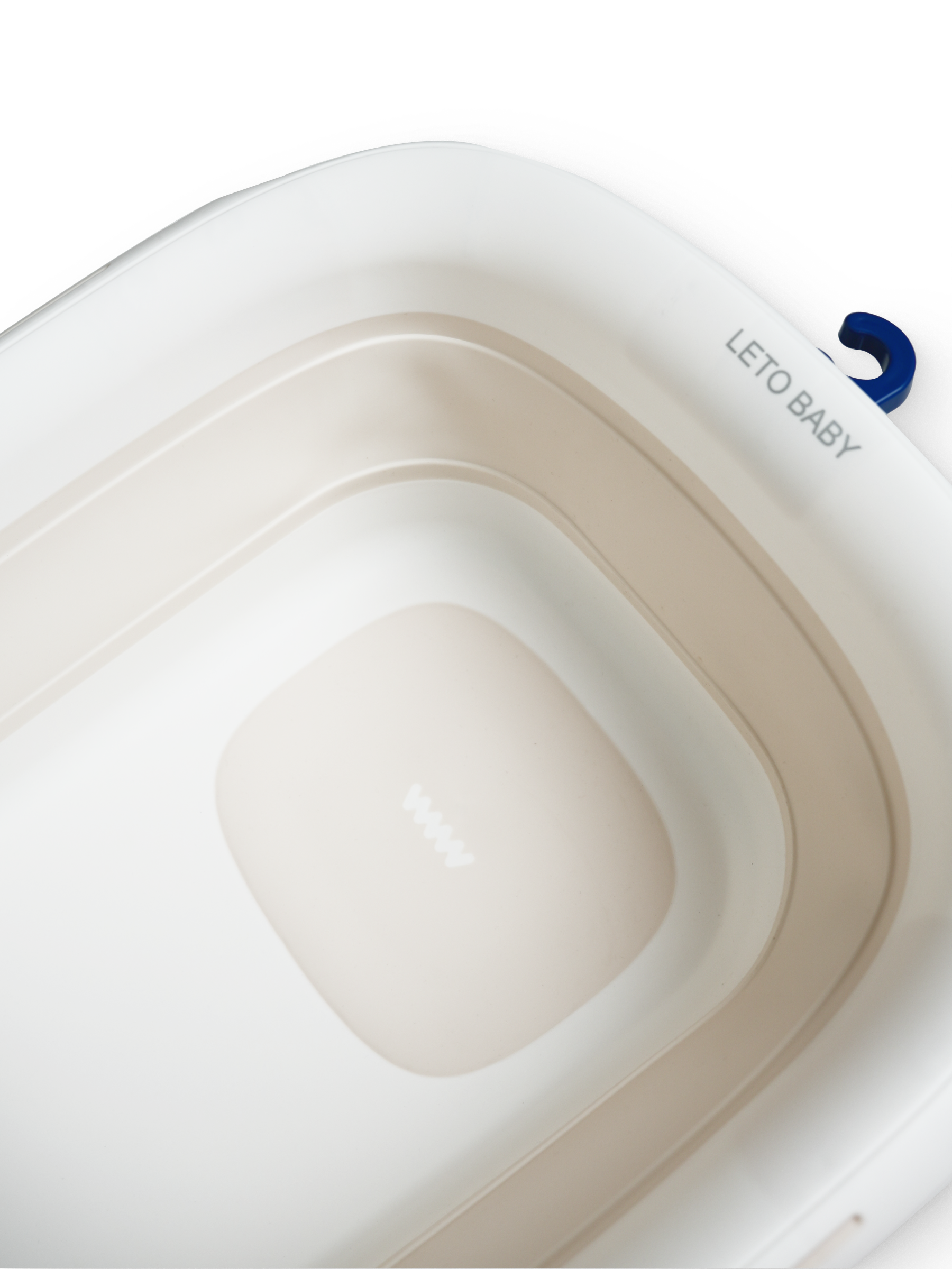 Ванночка для купания новорожденного складная с термометром