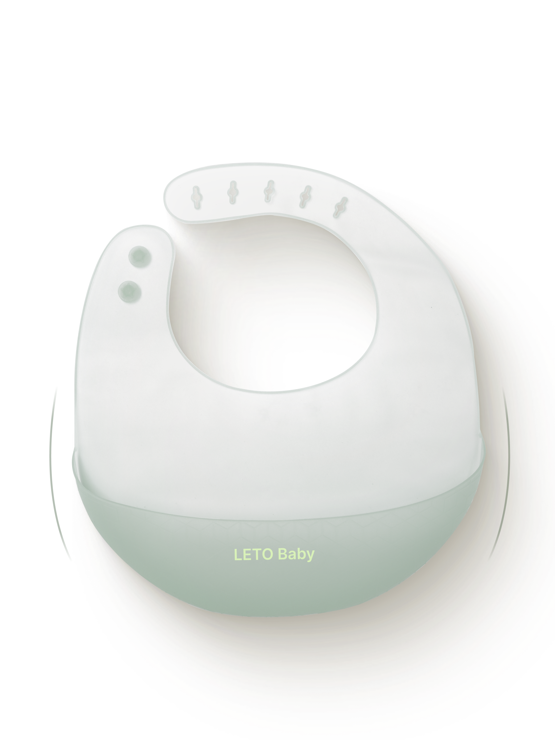 Нагрудник силиконовый для кормления детский LETO BABY